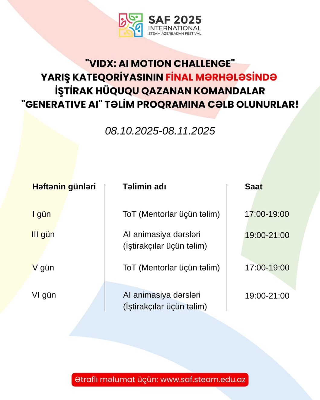“VIDX: AI Motion Challenge” Finalists!